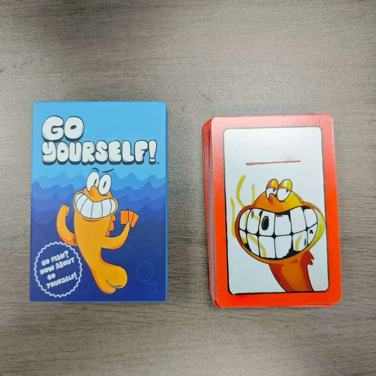 Fun Fish Card Solitaire Adult Party Table Game Two or More Players Prank Party Interaction Family, Friends, Colleagues, Relax