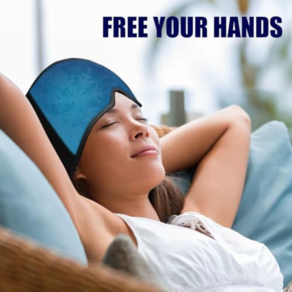 Migraine Ice Head Wrap Headaches Migraine Relief Cap Headache Relief Hat Hot Cold Therapy Gel Ice Cap Migraine Headache Migraine