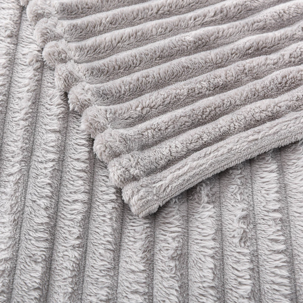 1Pc Solid Color Flannel Blanket Soft Warm Throw Blankets for Couch Sofa Office Bed Camping Travel Multi-Purpose Gift Blanket